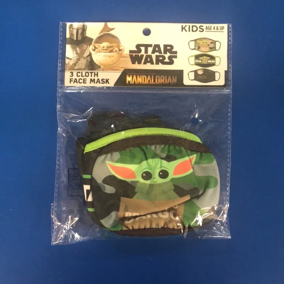 Stars Wars Mandalorian Pack of 3 Cloth Masks - Picture 1 of 2